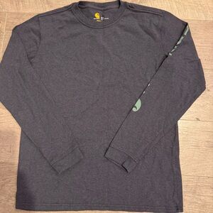Carhartt Men's Charcoal Long Sleeve Tee
